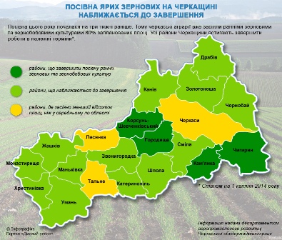 <div class="dr_in_to_news"></div> Посівна ярих зернових на Черкащині наближається до завершення: інфографіка 